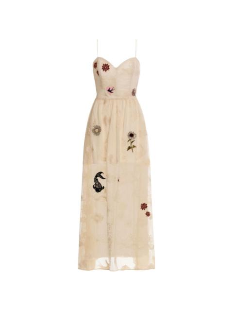 Agua by Agua Bendita ARIADNA MATCHES  embroidered maxi dress