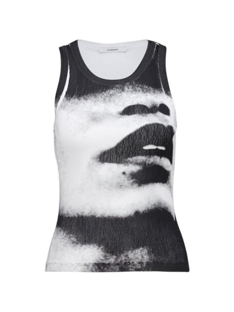 Givenchy artistic-print fitted tank top