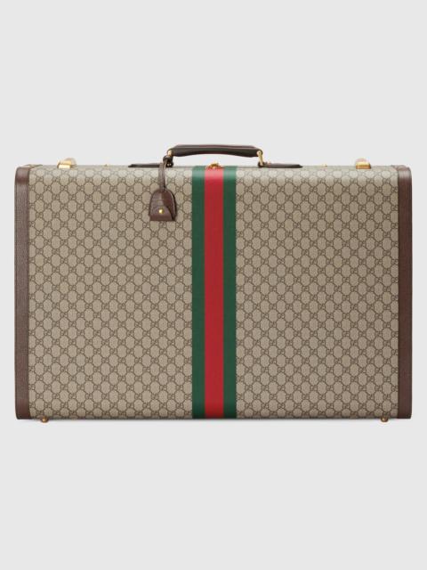 GUCCI GG extra large suitcase with Web