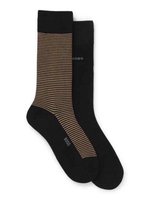 BOSS TWO-PACK OF REGULAR-LENGTH LOGO SOCKS