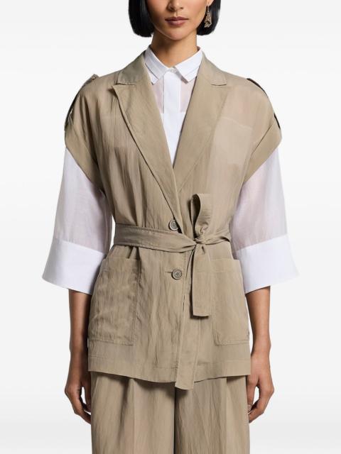 PESERICO belted gilet