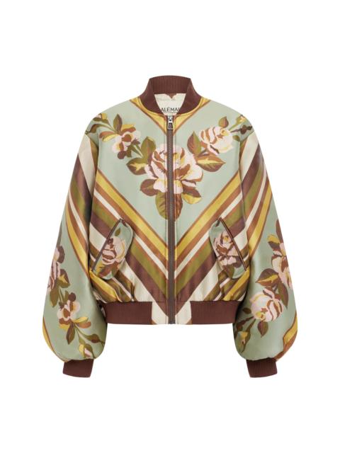 ALÉMAIS La Rosa Jacquard Bomber Jacket