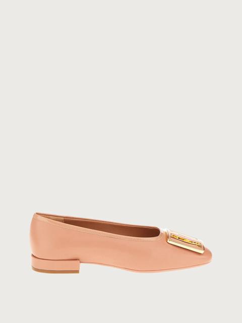 FERRAGAMO CHUNKY BUCKLE BALLET FLAT