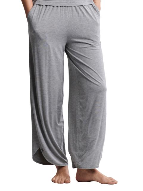Barefoot Dreams barefoot dreams Jersey Crop Wide Leg Pants in Dark Heather Gray