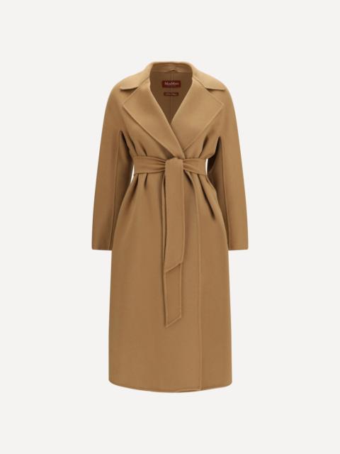 Max Mara Studio Long robe Coat in wool, cashmere and silk
