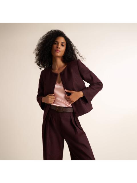 M.M.LaFleur Aniya Crop Jacket - Heritage Tweed