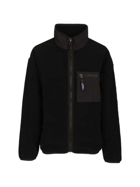 Patagonia logo-patch fleece jacket