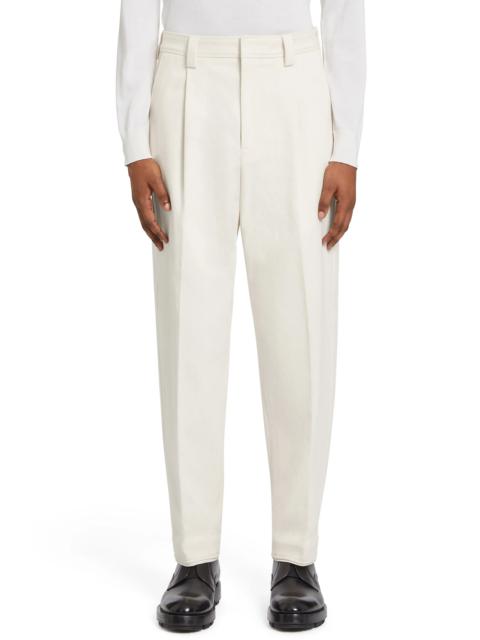 ZEGNA One-Pleat Bull Denim Pants