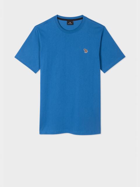 Paul Smith Cobalt Blue Cotton Zebra Logo T-Shirt