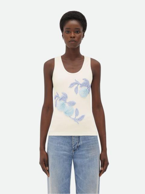 Embroidered Cotton Tank Top