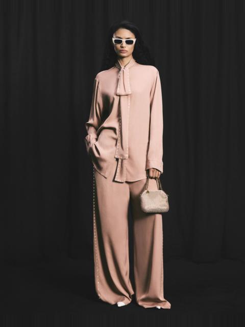 Stella McCartney Lead-Free Crystal Bow Tie Shirt
