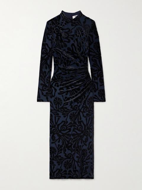 Sea Alia Devoré-velvet Midi Dress