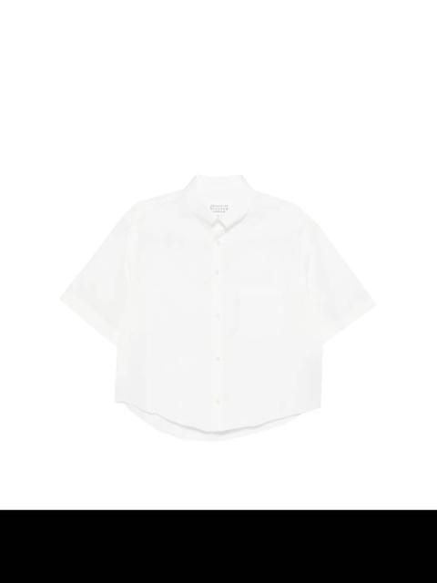 Maison Margiela SHORT-SLEEVED SHIRT - OFF WHITE