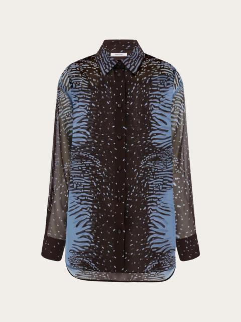 FERRAGAMO Silk georgette shirt