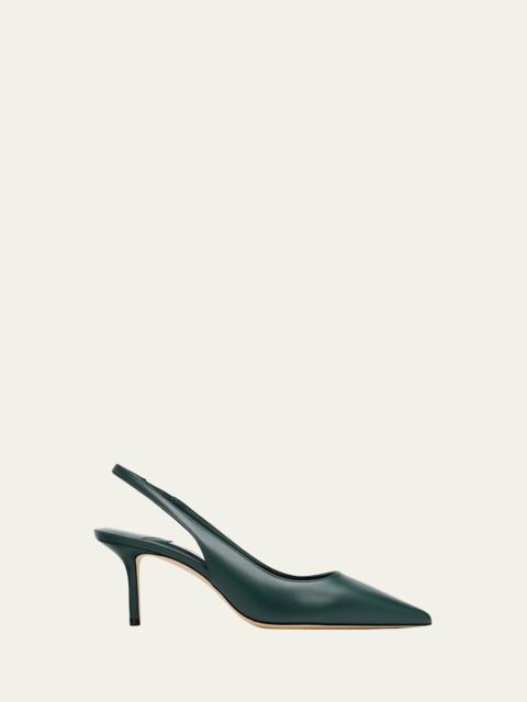 JIMMY CHOO 65mm Love Leather Slingback Pumps