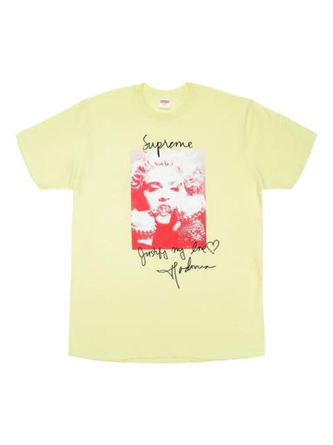 Supreme FW18 Madonna Terra Cotta T-Shirt 'Yellow' SUP-FW18-T1