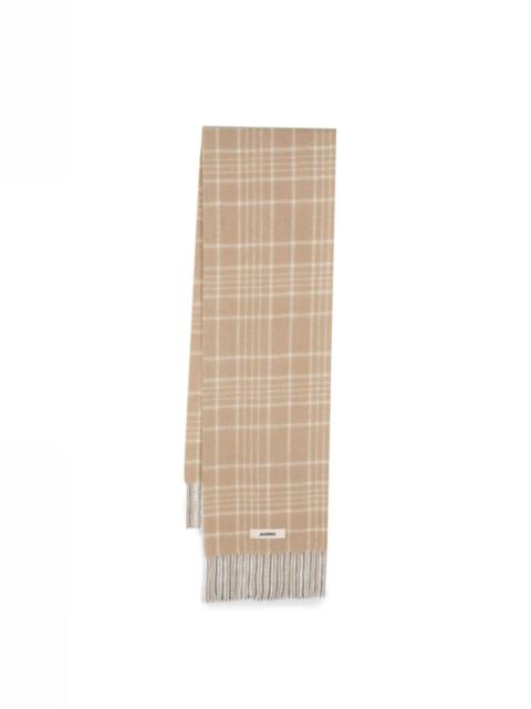 JACQUEMUS L'Echarpe Carro knitted scarf
