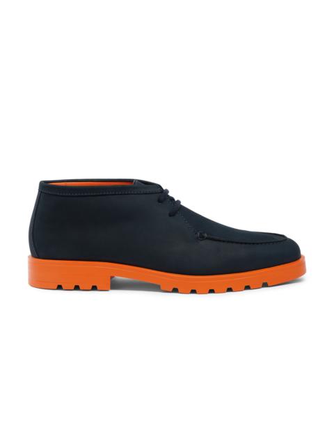 Men’s blue and orange nubuck desert boot