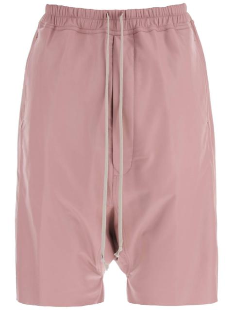 Rick Owens LEATHER BERMUDA SHORTS FOR