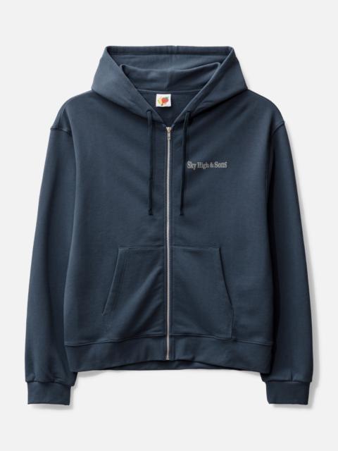 SKY HIGH FARM WORKWEAR SKY HIGH AND SONS ZIP-UP HOODIE