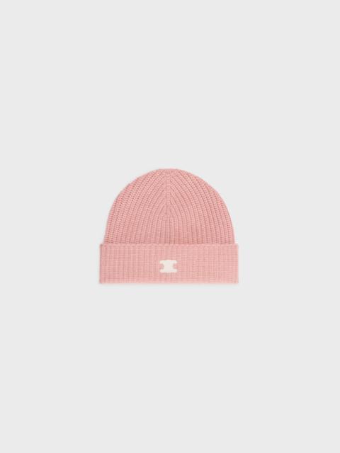 CELINE Triomphe beanie in heritage cashmere