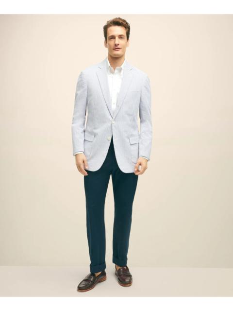 Brooks Brothers Classic Fit Stretch Cotton Seersucker Sport Coat