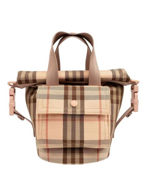 Burberry (WMNS) Burberry Check Printed Tote Bag 'Archive Beige' 8100227