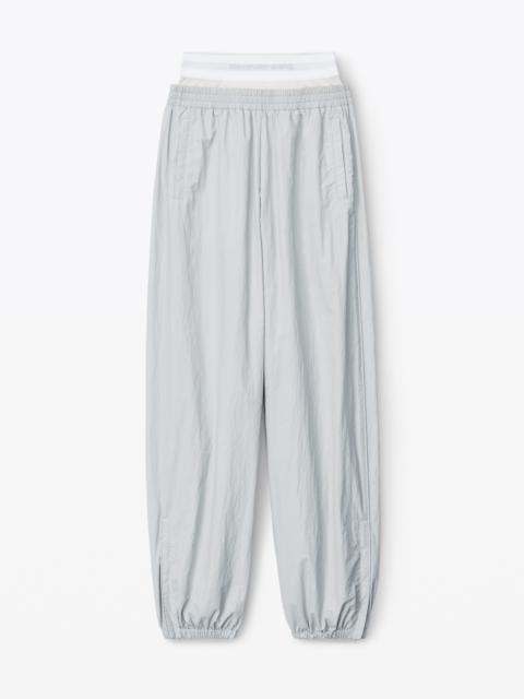 Alexander Wang track pant with pre-styled logo underwear waistband