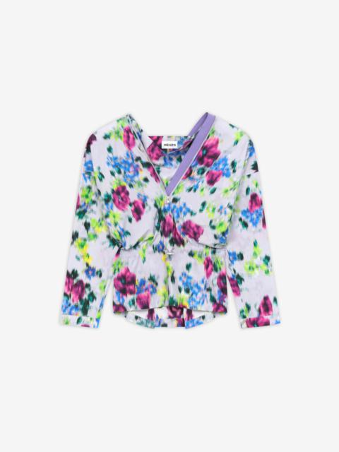'Blurred Flowers' blouse