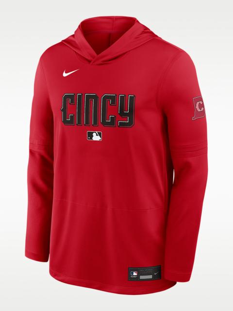 Nike Cincinnati Reds City Connect Men's Nike Dri-FIT MLB Long-Sleeve Hooded Top