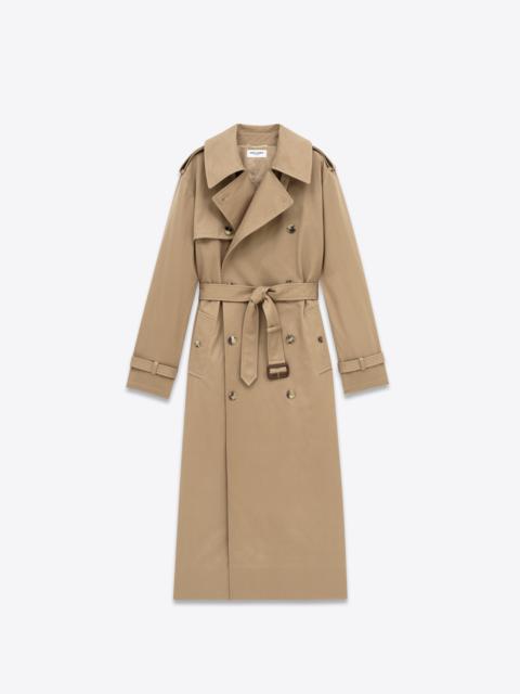 trench coat in cotton serge