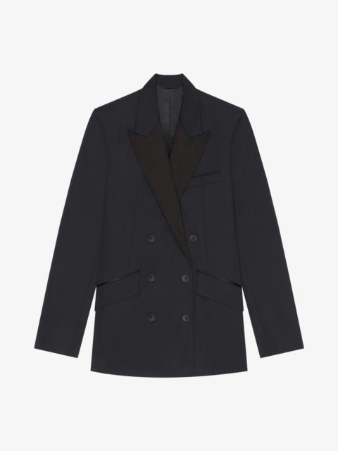 Givenchy JACKET IN WOOL AND MOHAIR WITH SATIN COLLAR