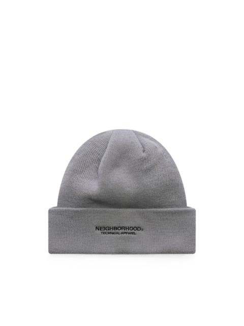 NEIGHBORHOOD logo-embroidered beanie hat