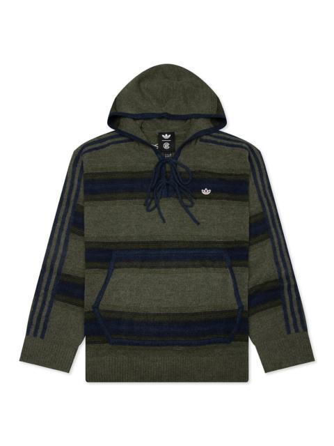 adidas Originals ADIDAS ORIGINALS X CLOT BY EDISON CHEN BAJA HOODIE - TRACE KHAKI/TECH INDIGO
