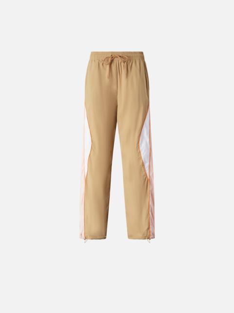 PINKO TECHNICAL CANVAS JOGGERS WITH SIDE BAND