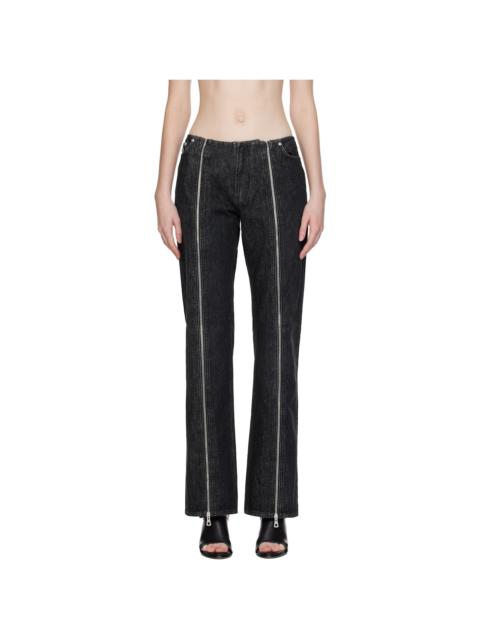 Jean Paul Gaultier Black Zipped Jeans