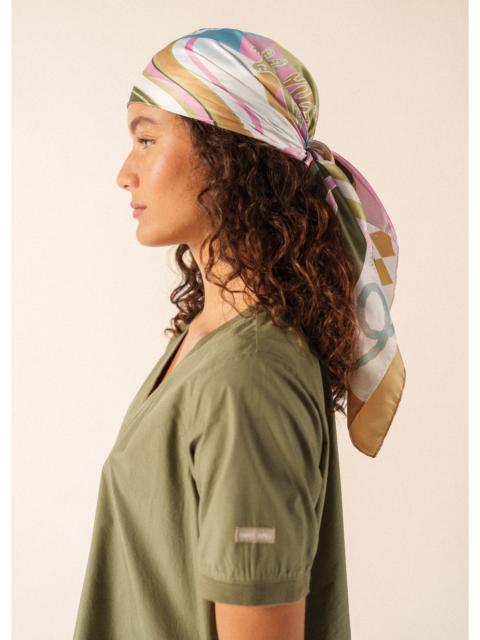 SAINT JAMES Seabed print square scarf