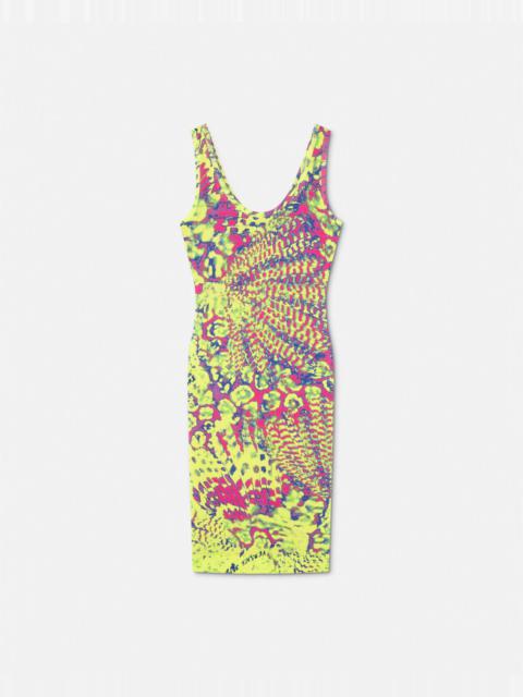 VERSACE JEANS COUTURE Animalier Midi Dress