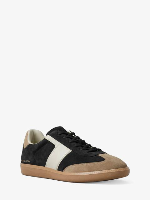 MICHAEL KORS Jovie Color-Block Suede Sneaker