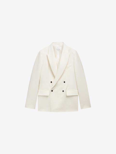 The Frankie Shop Newark Double Breasted Blazer - Ivory