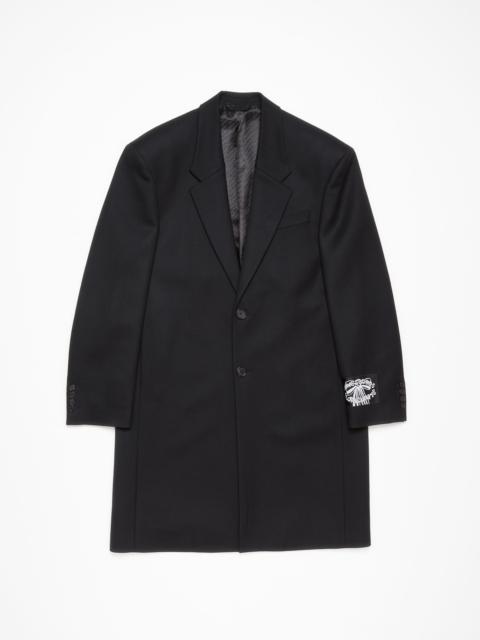 Acne Studios Single-breasted wool coat - Black