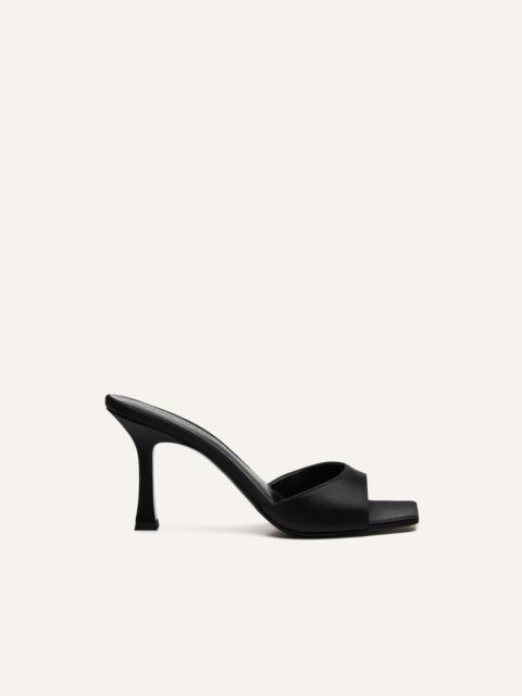 MAGDA BUTRYM Thin satin mules in black