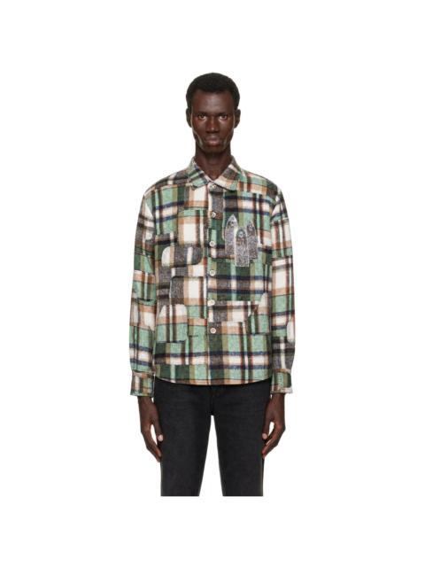 WHO DECIDES WAR Multicolor Syndicated Flannel Shirt