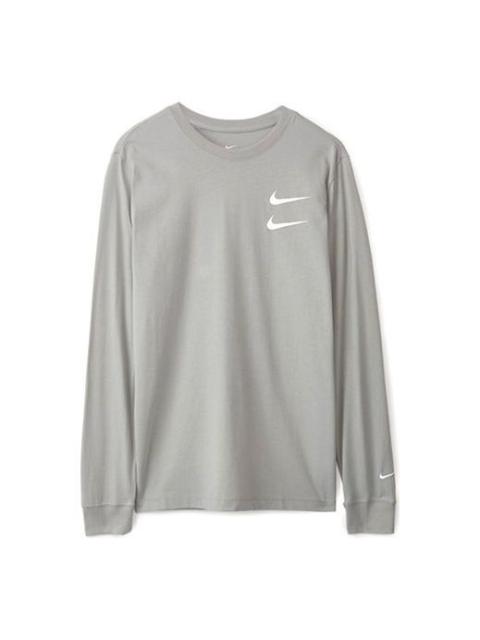 Nike Sportswear Swoosh LS Tee Round Neck Long Sleeves US Edition Gray CK2259-073