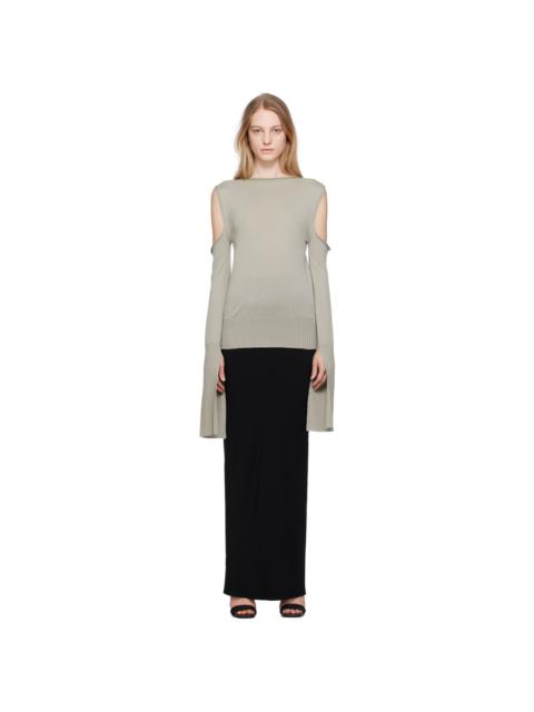 Rick Owens Off-White Cape Sleeve Sweater