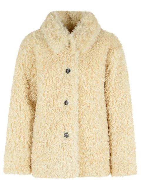 Isabel Marant Étoile 'Tarvey' Beige Faux Fur Jacket