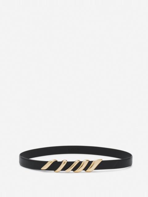 Lanvin MELODIE RIBBON LEATHER BELT