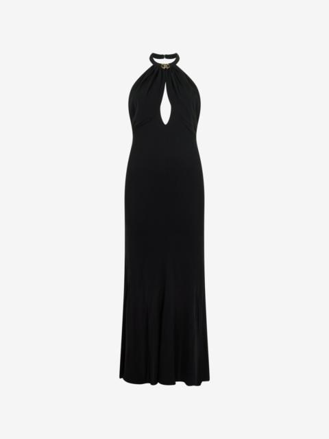 Roberto Cavalli Black Midi Dress