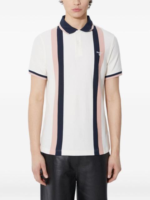 Barbour striped cotton polo shirt