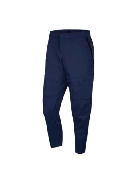 Nike Men's Nike Solid Color Button Straight Sports Pants/Trousers/Joggers Autumn Blue DH2571-410